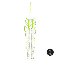 Ouch! Glow Combinaison Filet et Dos nu Vert Fluo